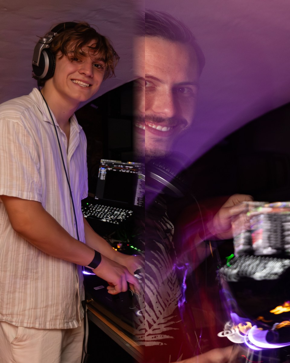 Nico und Luca an den Decks